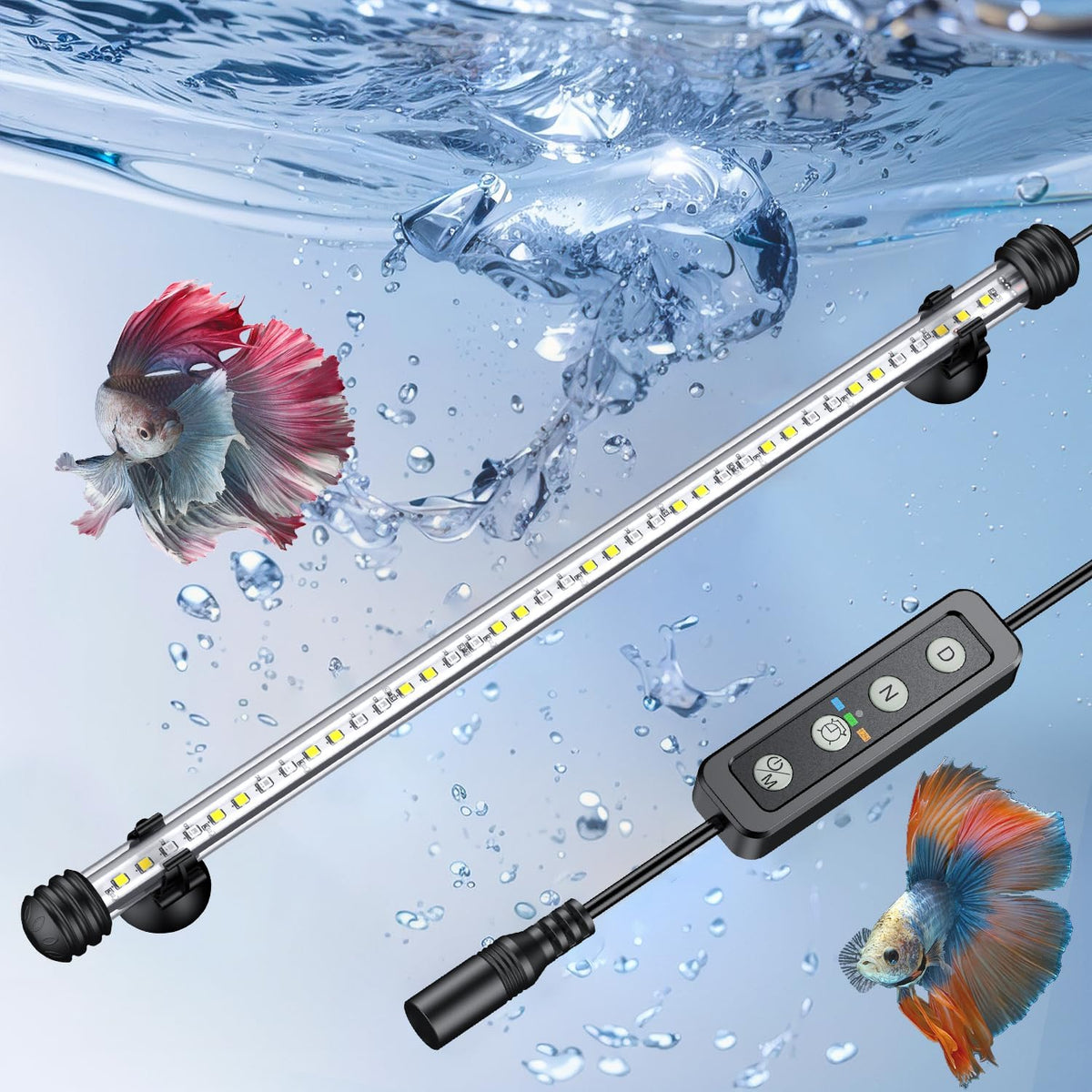 Pawfly 1.8 W Aquarium LED Light 7.5 Inch Underwater Fish Tank Light - Basic (Timing Function) / 11 Inch