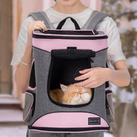 Petsfit Dog and Cat Backpack Carrier, Padded Waist Support - aPink - image 3