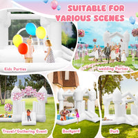 FINCOME 10 in 1 inflatable bounce house with double water slides, climbing wall and splash pool - view 5