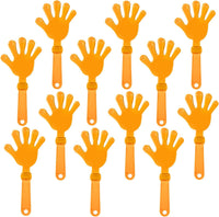 ZCYSRLQIN 12 pack hot pink plastic hand clappers noisemakers, 7.5 inch - view 6