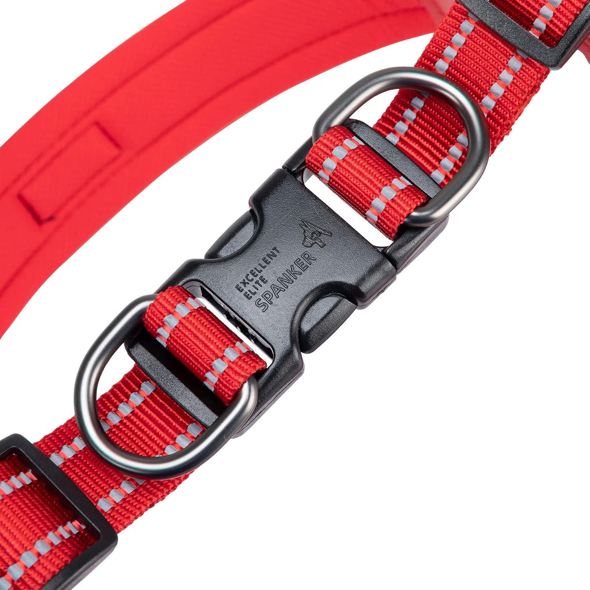 EXCELLENT ELITE SPANKER Reflective Step-in Dog Harness Vest Chest - Red / XL-Chest 26-28" - image 4