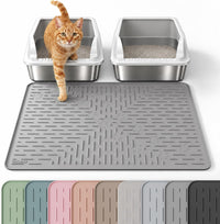 OHMO Large Cat Litter Mat - Grey / Large (31.5x23.6")