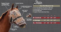 Kensington Signature Fly Mask with Removable Nose — Protects Horses Face and Nose from Biting Insects and UV Rays While Allowing Full Visibility — Ears and Forelock Able to Come Through The Mask
