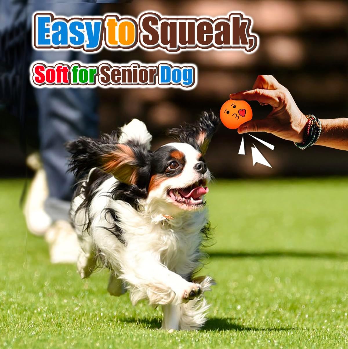 Latex Squeaky Dog Balls for Small Dogs, Mini Breed - XS/S Assorted Colors / Small - image 3