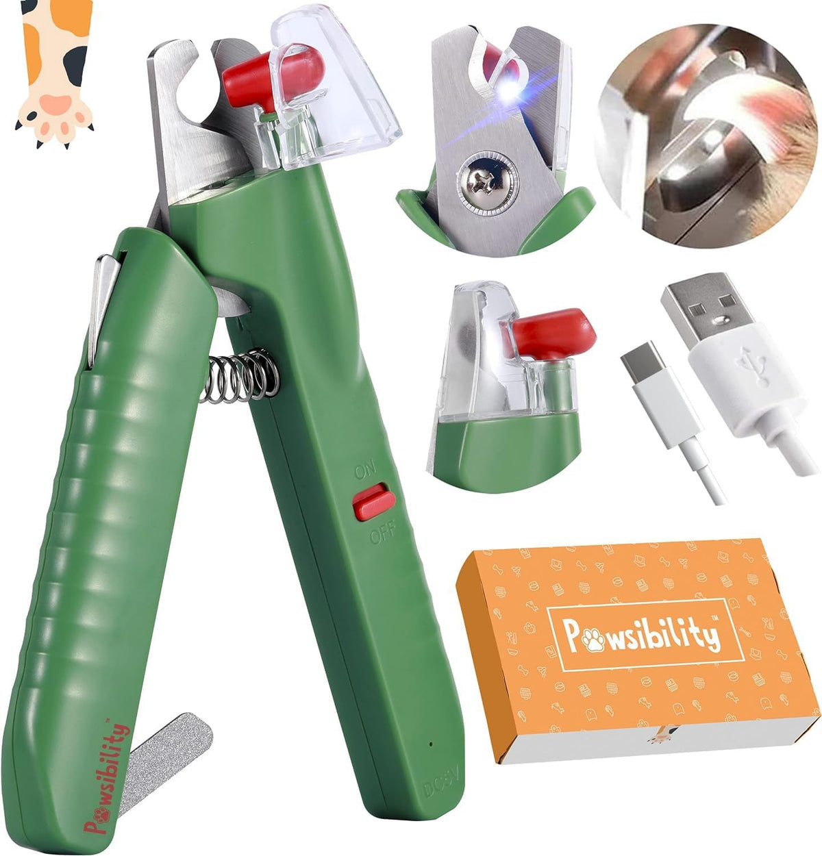 Reinvented Pet Nail Clippers for Your Pal - Small&Medium / Green
