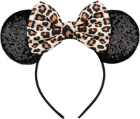 LYLIN Birthday Mouse Ears, Mouse Ears Headband for Women Girls – Fun for Kids & Family - Leopard