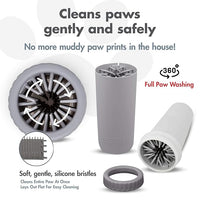 Dexas MudBuster Portable Dog Paw Cleaner, Premium Quality Large Gray Pet Accessory