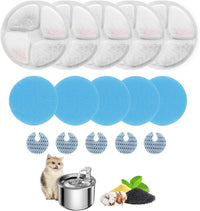 Cat Water Fountain Filter Replacement for Square 2.2L/73oz Pet - Filter / 5 Set