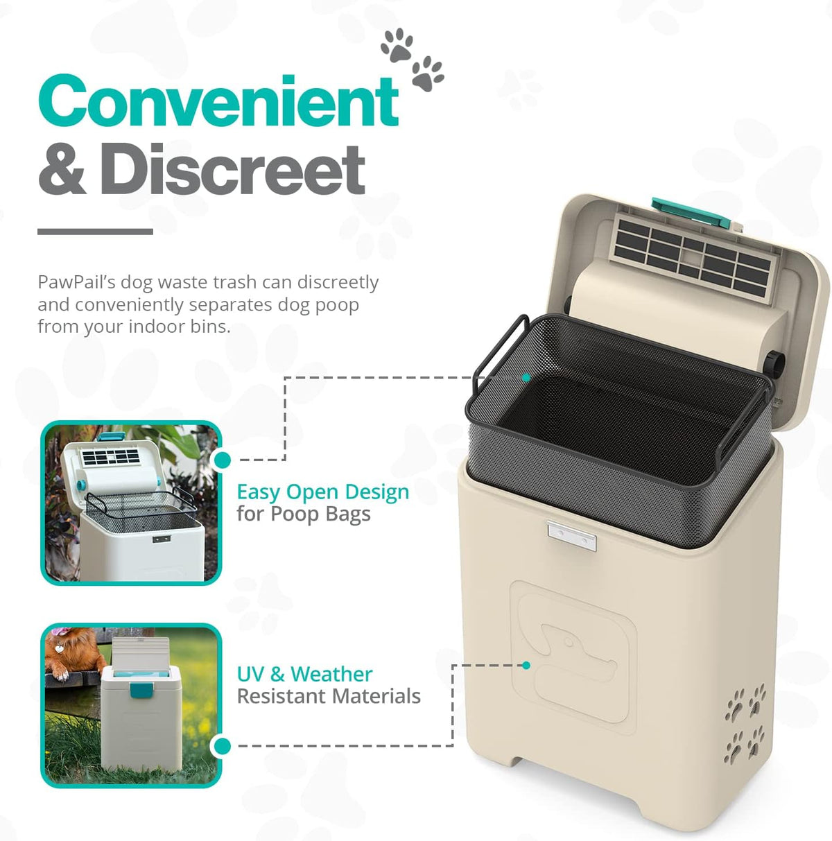 PawPail Pet Waste Station with Activated Carbon Filter and DualVent - image 2