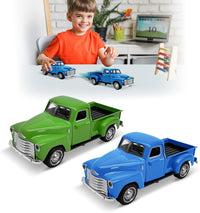 Little Blue Truck Toy,1:32 Pull Back Cars Toy for Kids Boys Girls – Fun for Kids & Family - Blue/Green