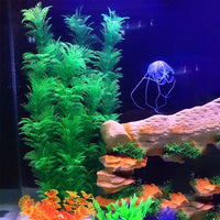 Hamiledyi Aquarium Plants Plastic Decor Fish Tank Green Decorations Plants Ornament Safe for All Fish,Extra Large 23-inch Tall, 2 Pack（Green Style A）