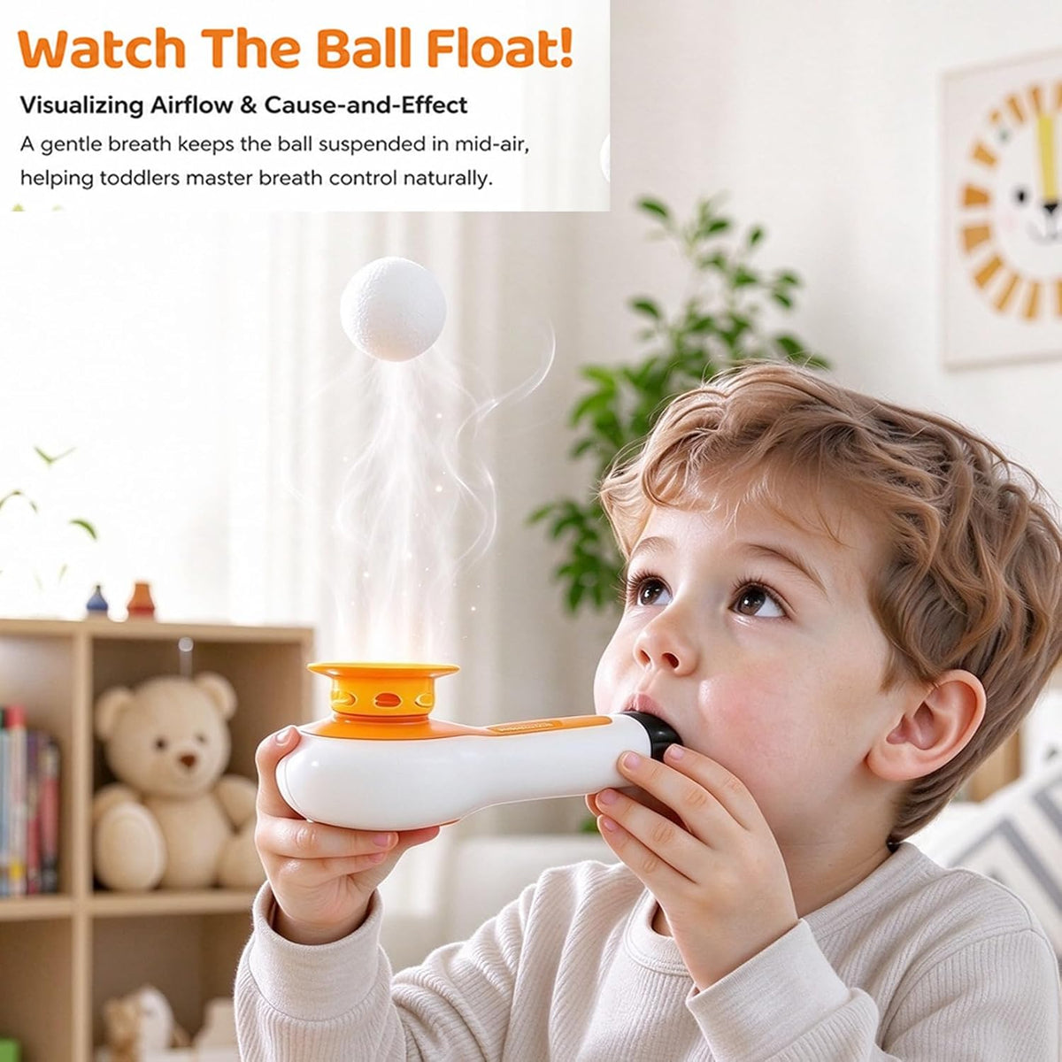 TOP BRIGHT 3-in-1 ball blowing toy with whistle, blow pipe and floating balls - view 3