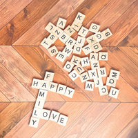 YJ PREMIUMS 100 PC Wood Magnetic Letter Tiles Magnets Big Large - 200 - image 2