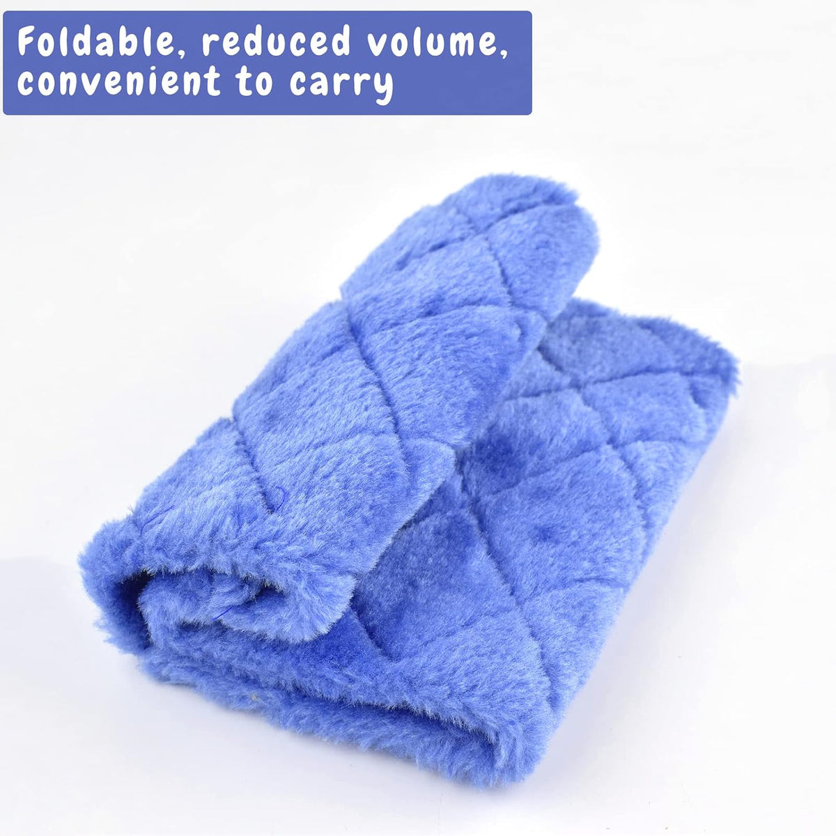 Pet Bird Nest Hammock Hanging Cave Cage Plush Snuggle Happy Hut Tent - Medium / Deep Blue - image 2