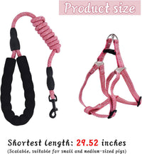 YeeBeny Mini Pig Harness Adjustable with Leash Foam Handle Pink - Pink / M - image 3