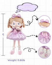 Soft Baby Doll Toys (16''), My First Baby Rag Doll for 1 Year-Old Girl Birthday Gift, Christmas Plush Toys Gift for Toddler Kids Infants-Princess Aurora