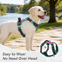 PHOEPET Upgraded No Pull Dog Harness, Reflective Adjustable Vest – Essentials for Dogs - Pink / Large - image 3