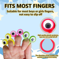 100 PCS Eye Finger Puppets Toys Set - 1.18 inches x 1.38 inches (Pack of 2) - image 2