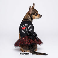 Fitwarm Halloween Skeleton Dog Dress - Large / skeleton - image 2