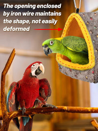 Large Winter Warm Bird Nest House with Support Board for Cage – Essentials for Birds - Large - image 4