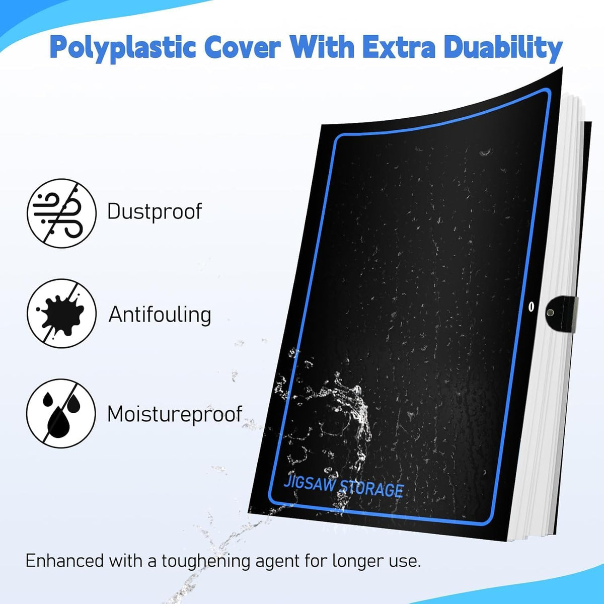 ALL4JIG 25.98"×30.31" Puzzle Binder - Black-Blue / Large - image 3