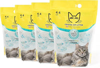 Cat Litter Crystals No Clumping Odor Control Kitty Litter Non-Clumping No scooping Low Dust, Low Tracking, Dehydrates Waste Cologne - 17.2 lbs (4 x 4.3 lb Packs)