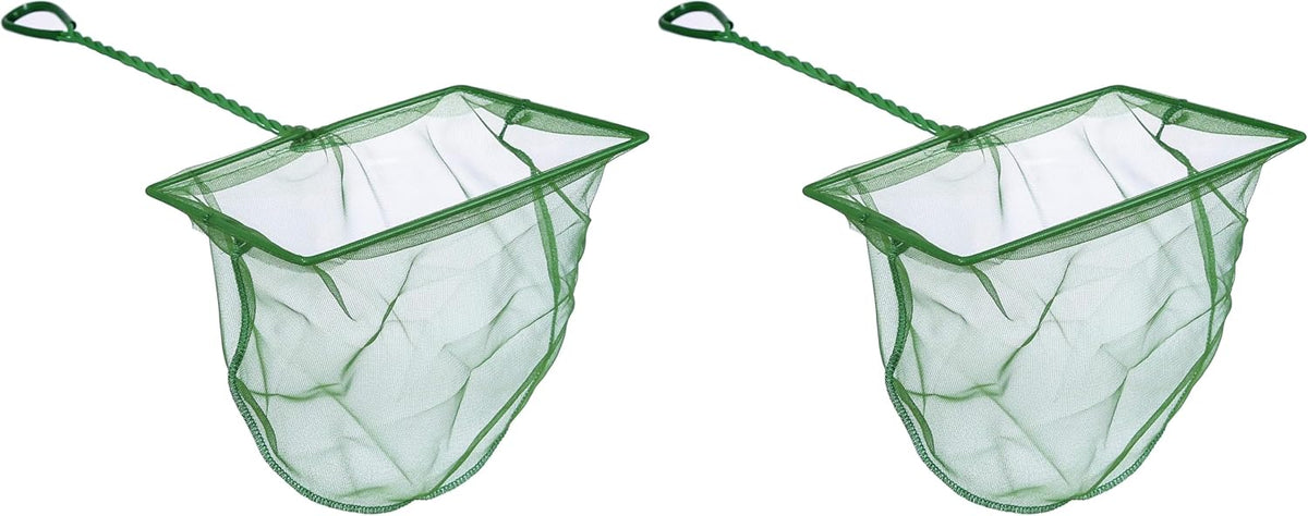 Aquarium Fishing Net Fish Tank Cleaning Tools Fine Mesh Net - 8 Inch (Pack of 2)