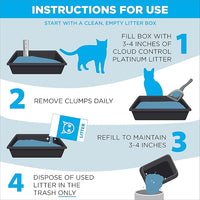 ARM & HAMMER Cloud Control Platinum Clumping Cat Litter Odor Control, 37 lbs.