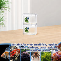 MoonOrange Mini Betta Fish Tank Kit with LED Light Base - Mini Tank 01 X2 - image 2