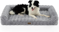 COZY KISS Orthopedic Large Dog Bed, Washable Pet Bed – Essentials for Dogs - XXL (48x32x8 inch) / Grey