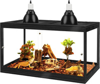 PROLEE 82 Gallon Bearded Dragon Tank - Black / 31 Gallon (24x15.5x15.5 Inch)