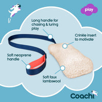 Coachi Tuggi Tug, Interactive Dog Toy for Tug of War & Play - Chase & Crinkle - image 3