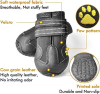 XSY&G Dog Shoes for Hot Pavement - Size 4 / Black - image 2