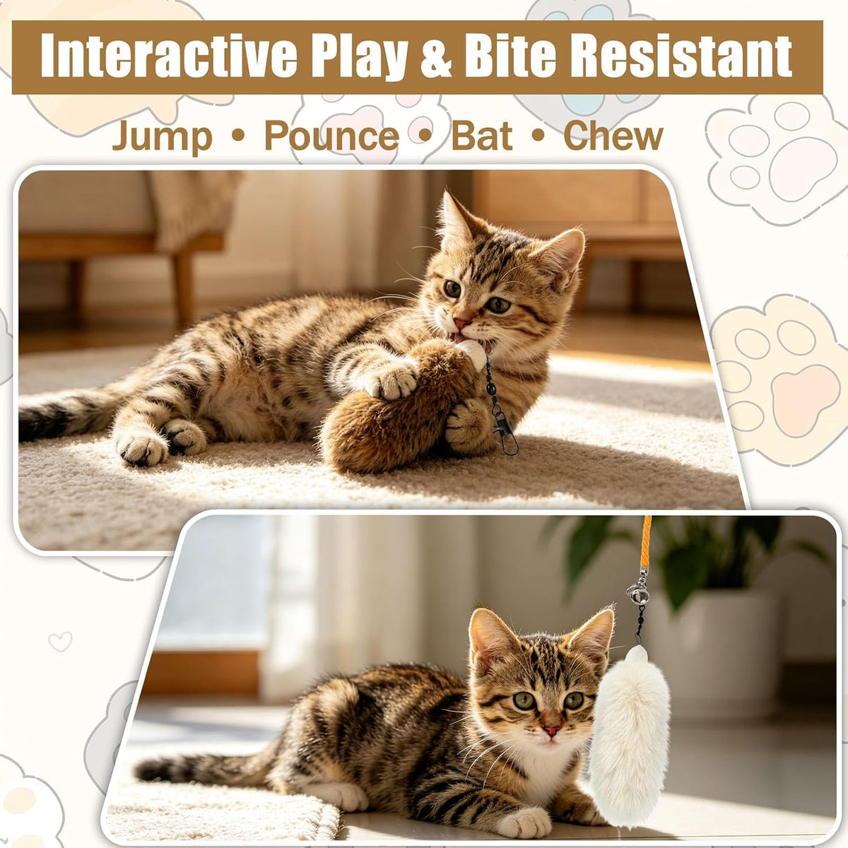 Cat Insect Feather Toys Replacement Cat Toy Wand Refills - Style 12 - image 4