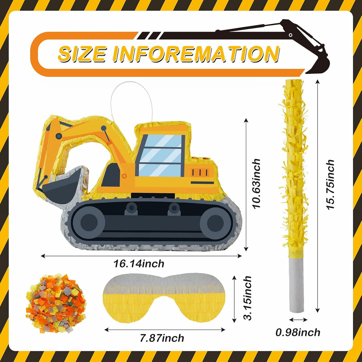 Lewtemi Robot Piñatas Birthday Party Favor - Digger Style - image 3