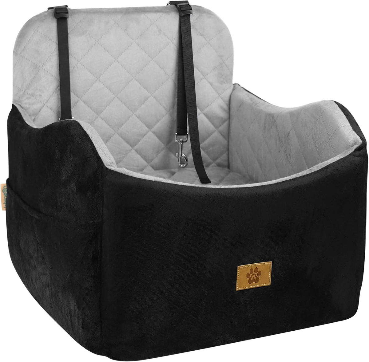 Dog Car Seats for Small Dogs Up to 35 lbs - Black-Grey