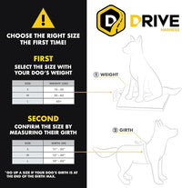 Ezydog Drive Dog Car Harness – Crash Tested and Certified (US-FMVSS 213) Dog Seat Belt Harness for Safe Travel, Adjustable with Padded Comfort (Medium)