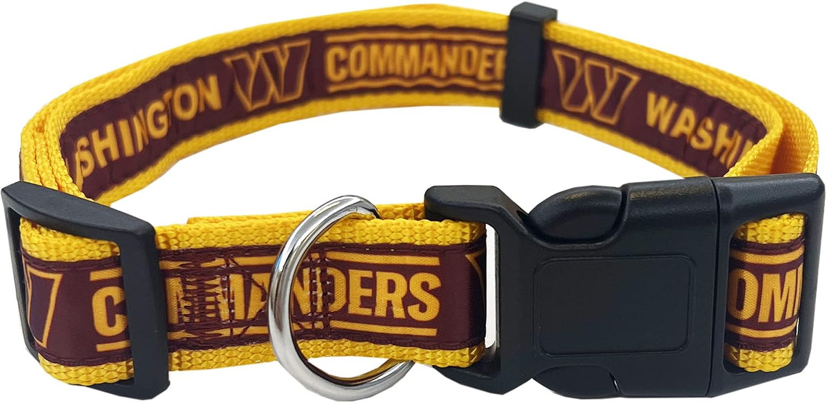 NFL Vikings Dog & Cat Collar - Washington Commanders / Large
