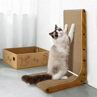 Cat Scratcher, L-Shaped Cat Scratching Pad with Box - 26 Inch with Box - image 4