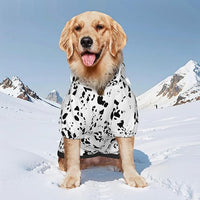 Dalmatian Hoodie, Cute Halloween Cosplay Winter Costume With Pocket, Dalmatians Print Clothes for Medium Large Dogs, Xx-Large