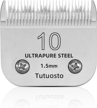 3 Pack 10 Clipper Blade Compatible with Andis - Silver