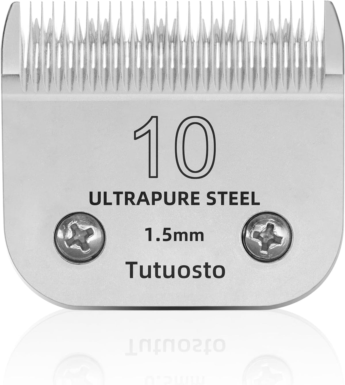 3 Pack 10 Clipper Blade Compatible with Andis - Silver
