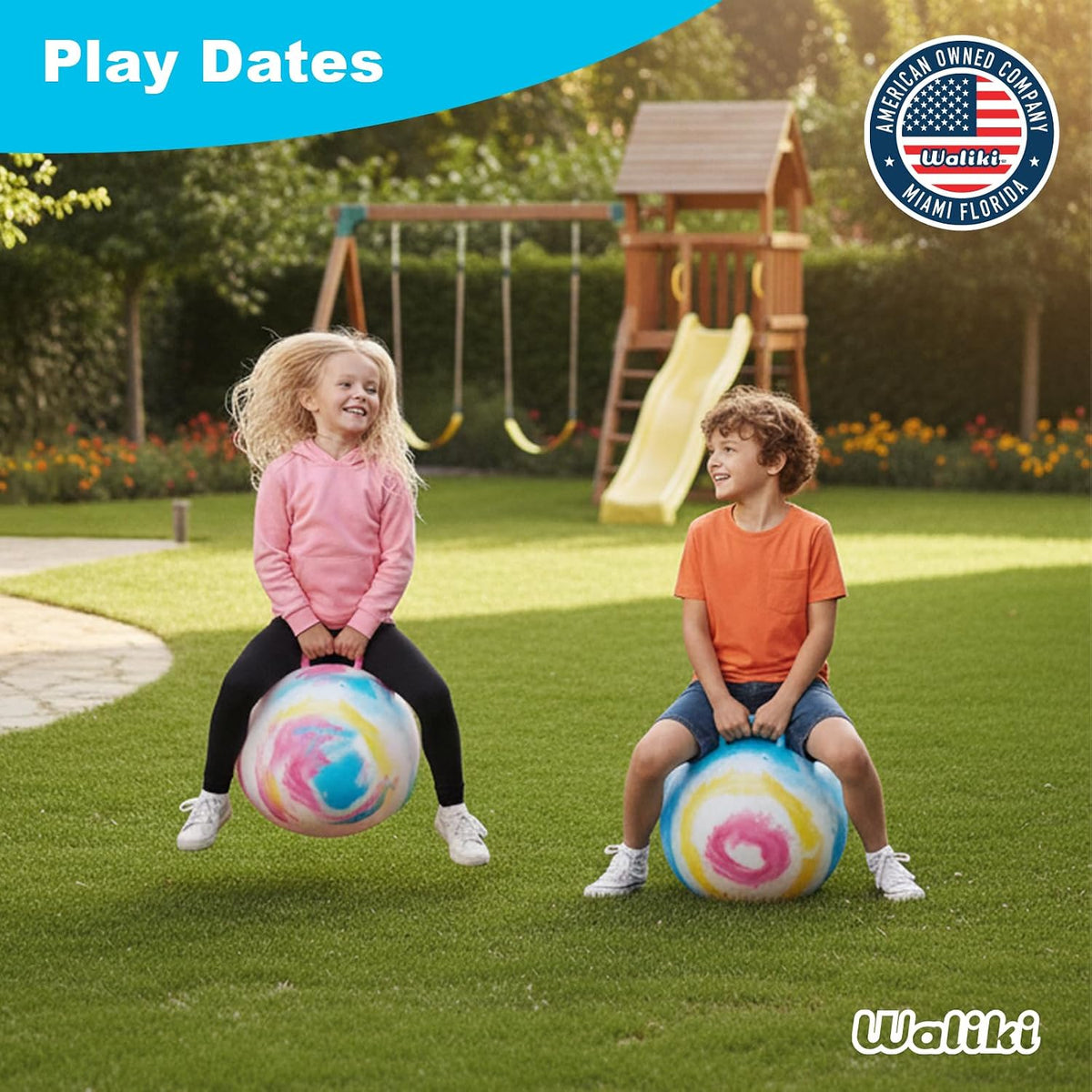 WALIKI Hopper Ball for Adults, Jumping & Hopping Ball for Mom - Multicolored / Large: Ages 7-9 (20"/50CM) - image 4