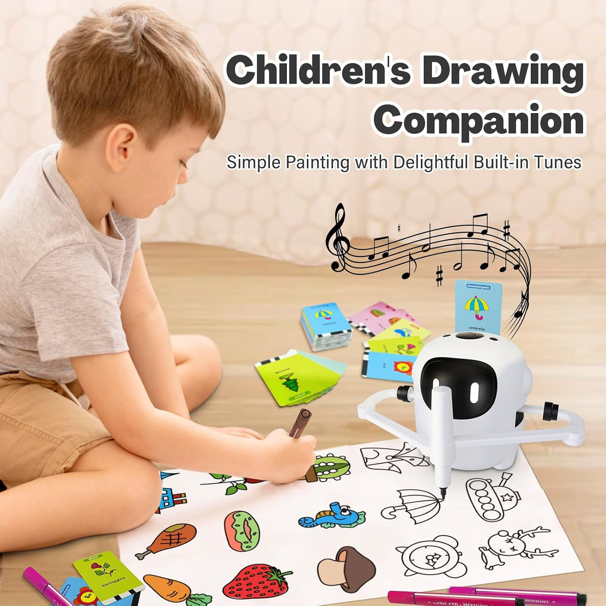 RIVGOT Drawing Robot for kids 150 Cards - image 3