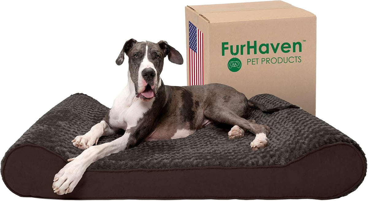 FurHaven Orthopedic Dog Bed for Large Dogs - Giant/XXXL / Chocolate