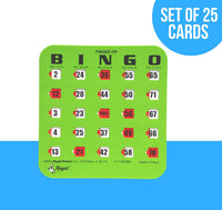Regal Bingo Bulk Bingo Cards with Sliding Windows - Green / 25 Cards - image 3