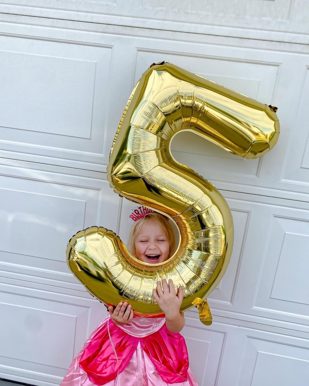 Navy Blue 1 Balloon, Number Balloon 40 Inch - Champagne Gold / Number 8 - image 2