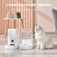 PAWGETHER® Gravity Automatic Pet Water Dispenser with 1 Filter for Cats and Small Dogs 1 Gallon/3.5L Auto Pet Waterer Dog Water Dispenser, Easy to Fill