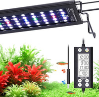 SEAOURA WRGB DIY Aquarium LED Light with Thermometer for 18-24in Fish - For 30'' - 36'' Tank