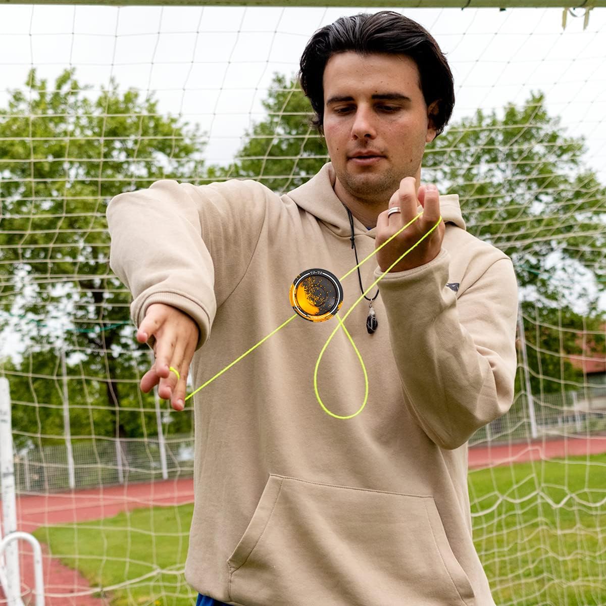 W07 yoyo Professional Metal Trick Yoyo Responsive & Unresponsive – Fun for Kids & Family - 7-Black Gold - image 4